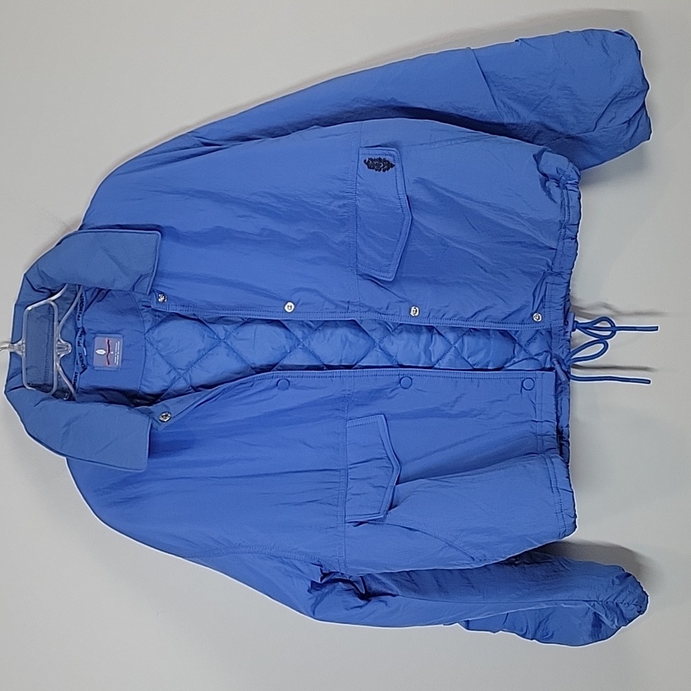 Free People  Movement Off The Bleachers Coaches Jacket In Supersonic Blue Small